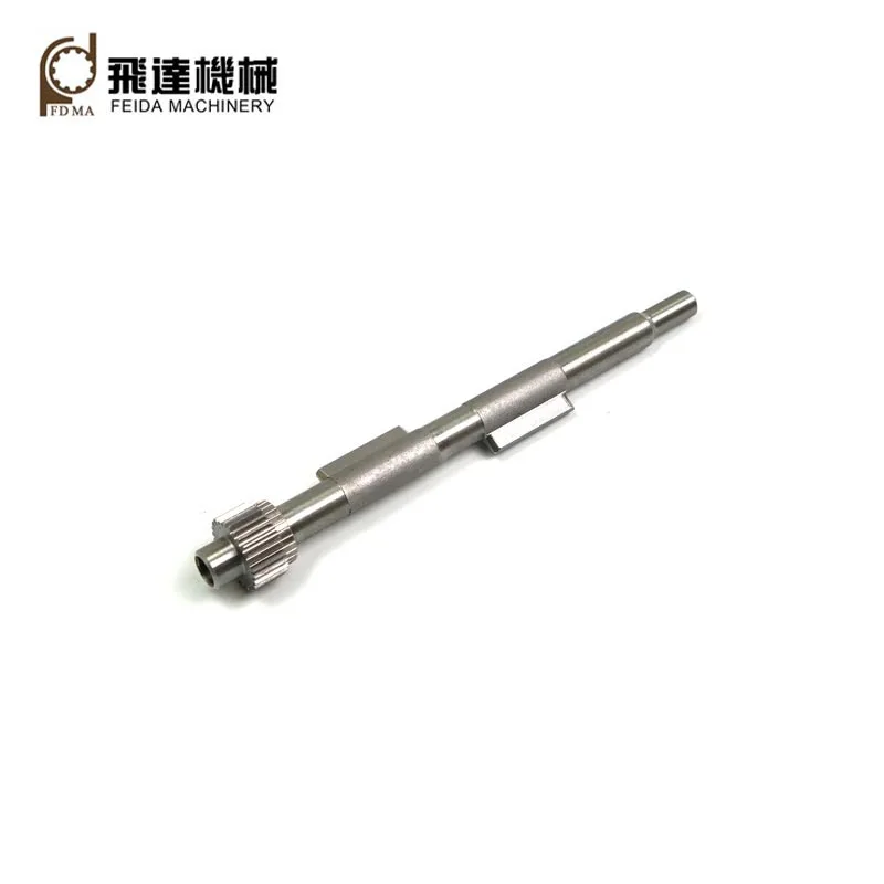 스플라인이 있는 CNC 가공 부품